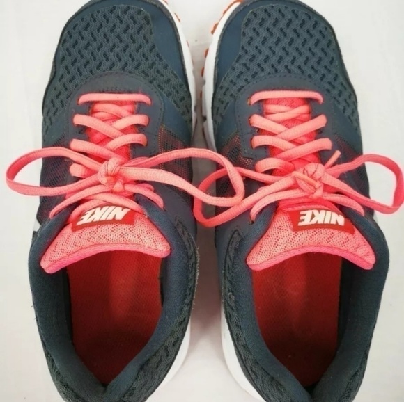 Nike Aeroply Women’s 6 Orange Gray Mesh Shoe - Picture 7 of 9